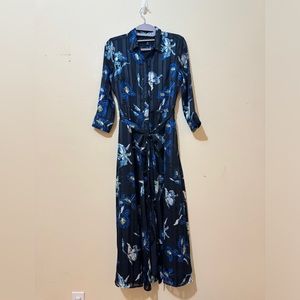 Banana Republic Floral Maxi Shirt Dress